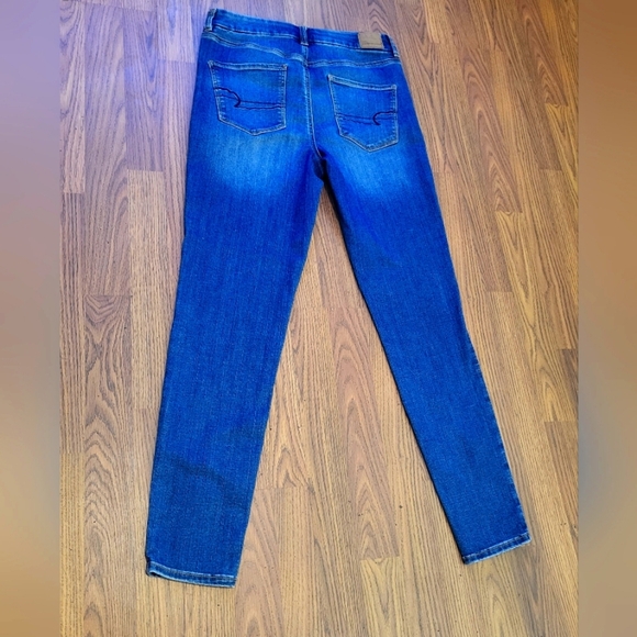 Womens American Eagle Curvy High Rise Jeggings Next Level Stretch 12 Long - Picture 7 of 8